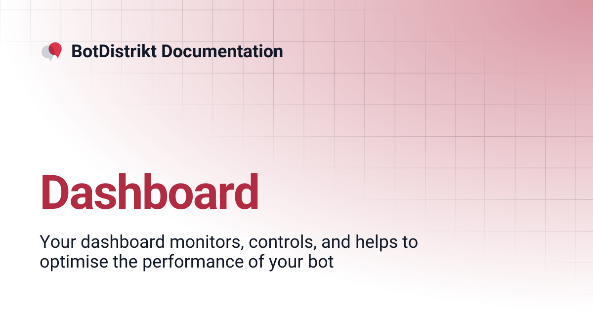 Dashboard | BotDistrikt Documentation